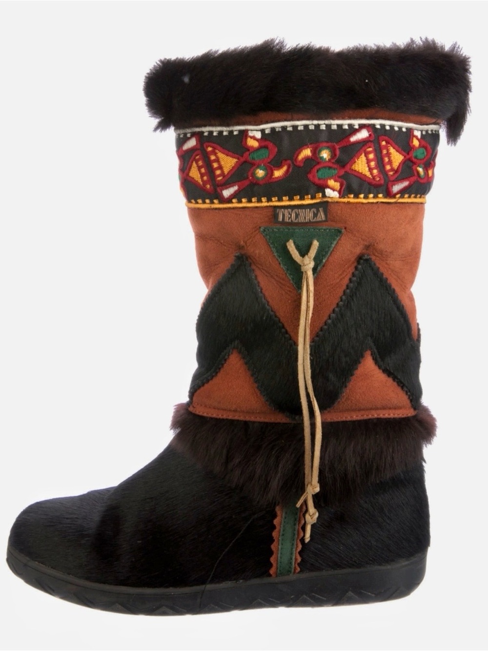 VTG Tecnica Skandia Goat Fur Calf Hair Après Ski Boots Italy Women’s 8 / 39.5.